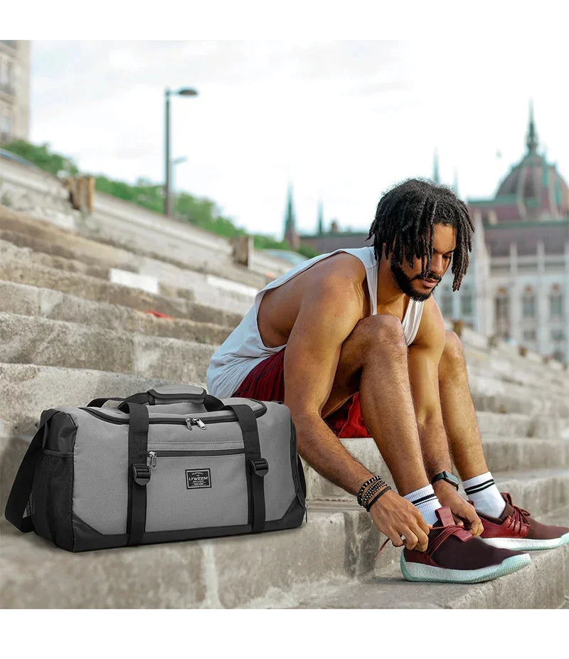 40L Sport Fitness Bag Dry Wet Separation Gym Bags for Men Women Outdoor Hiking Camping Travelling Yoga Fitness Bags