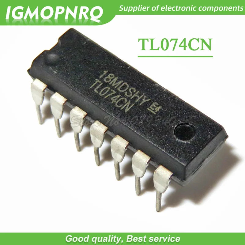 10pcs TL074CN TL074 DIP-14 Operational Amplifiers - Op Amps JFET Input Low Noise new original