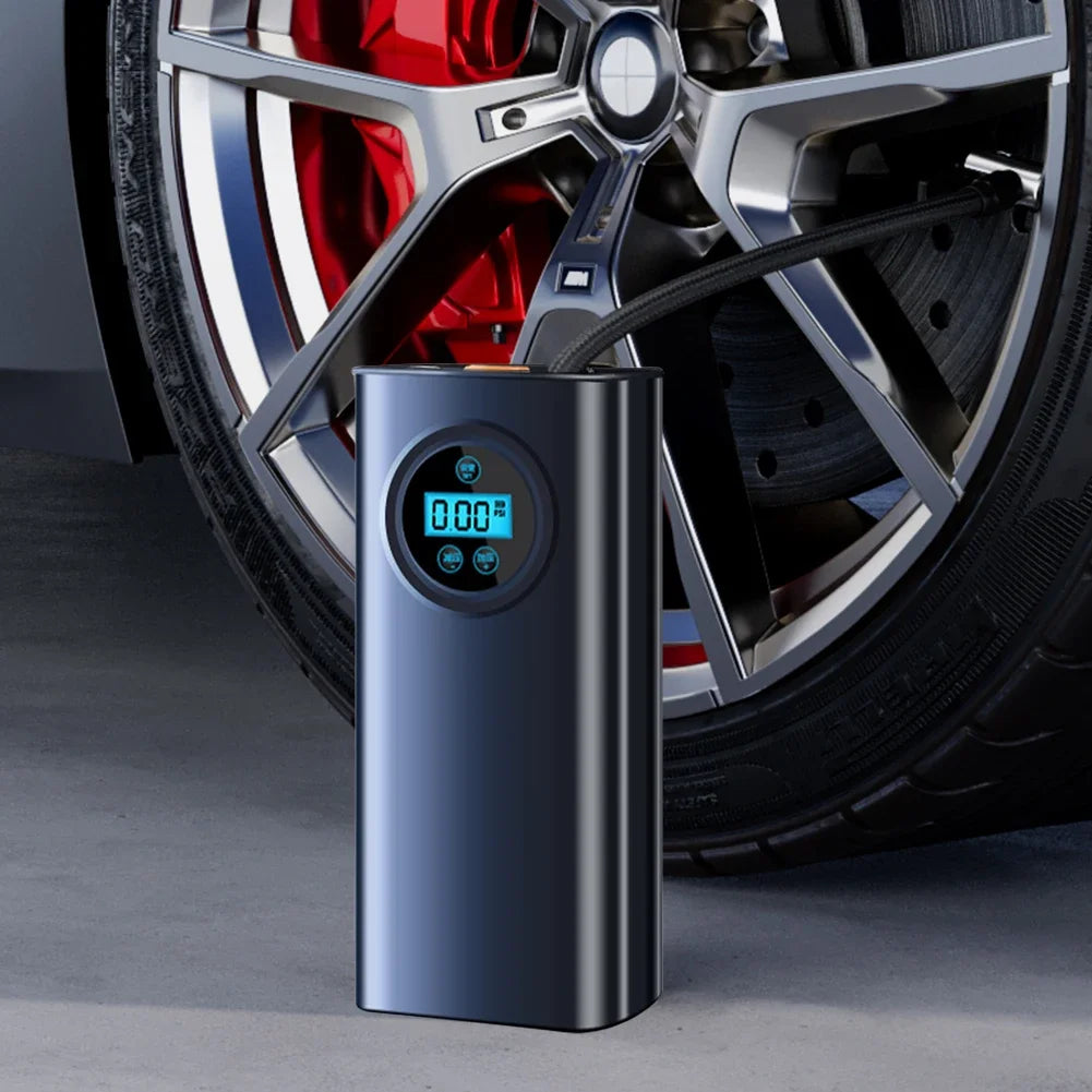 Electric Air Compressor Rechargeable High Precision Car Tyre Inflator LCD Display Portable Air Pump for Car Motorcycle Bike Ball