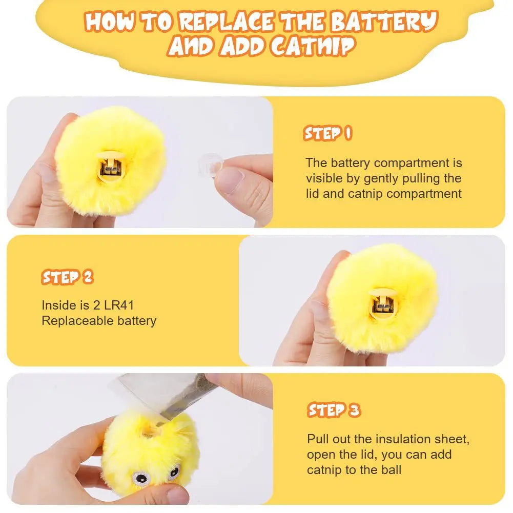 Smart cat and dog toys palla interattiva peluche Electric catnip training toys kittens and puppies touch vocal pet plush bark ba