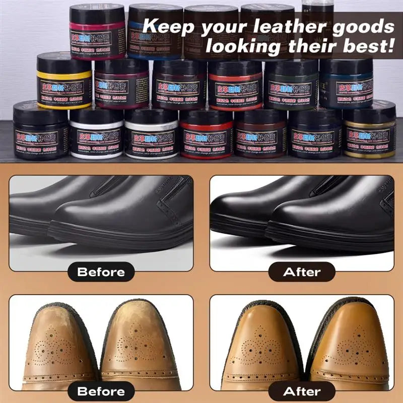 50g/Bottle Leather Coloring Pigment Dye Liquid Leather Repair Refurbish For Car Seat Bag Shoes Sneakers Leather Skin Care Crafts