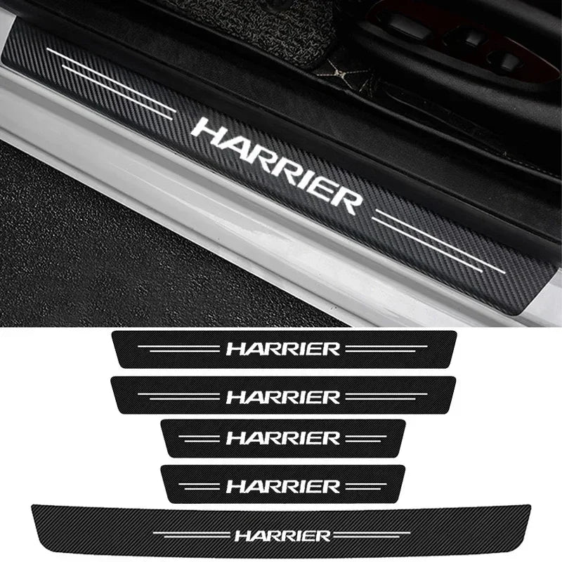 Car Door Sill Protector Stickers for Harrier XU30 XU60 XU80 30 60 80 Trunk Bumper Threshold Anti-Scratch Gurad Trim Accessories