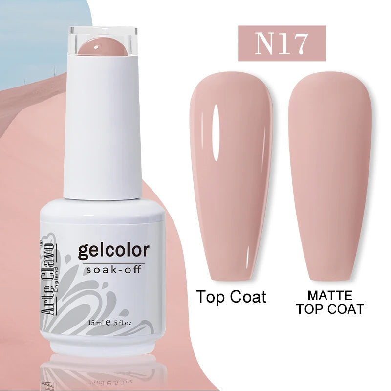 Arte Clavo 15ml Gel Polish Hybrid Varnishes 179 Colors Nails Art For Manicure Soak Off UV Need Top Base Primer Gel Nail Polish