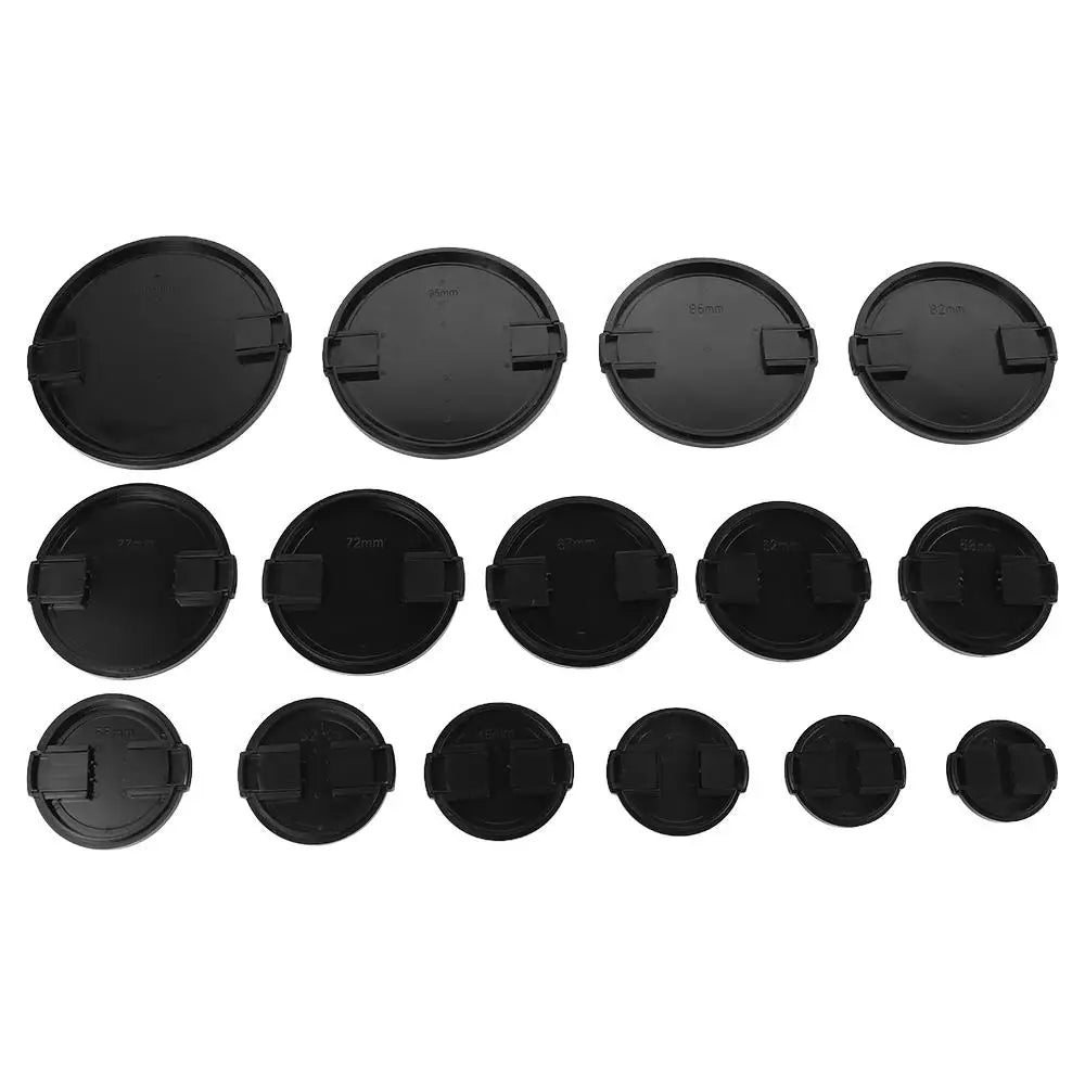 Filters Front Cap Camera Lens Cap Side Pinch Dustproof Cover Lens Cover Hemp Face Lens Cap 72mm 55mm 62mm