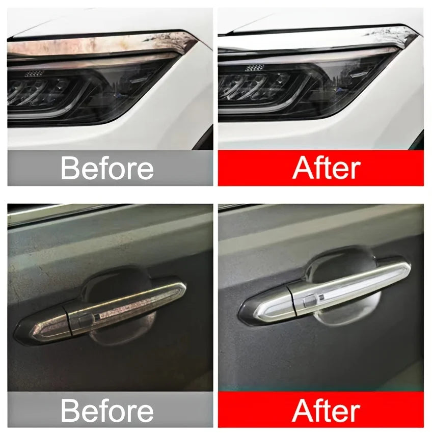 Universal Model Chrome Restoration Polish – Metal Shine Renovation Compound for Car Door Handles, Windows, and Trim – Removes Ru