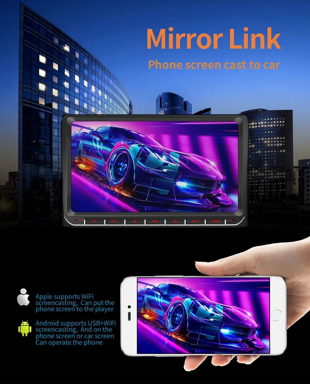 2Din Car Radio Android for Volkswagen Golf 5 6 Polo Passat B6 B7 CC Skoda Jetta Universal Multimedia Carplay Wifi GPS Navigation