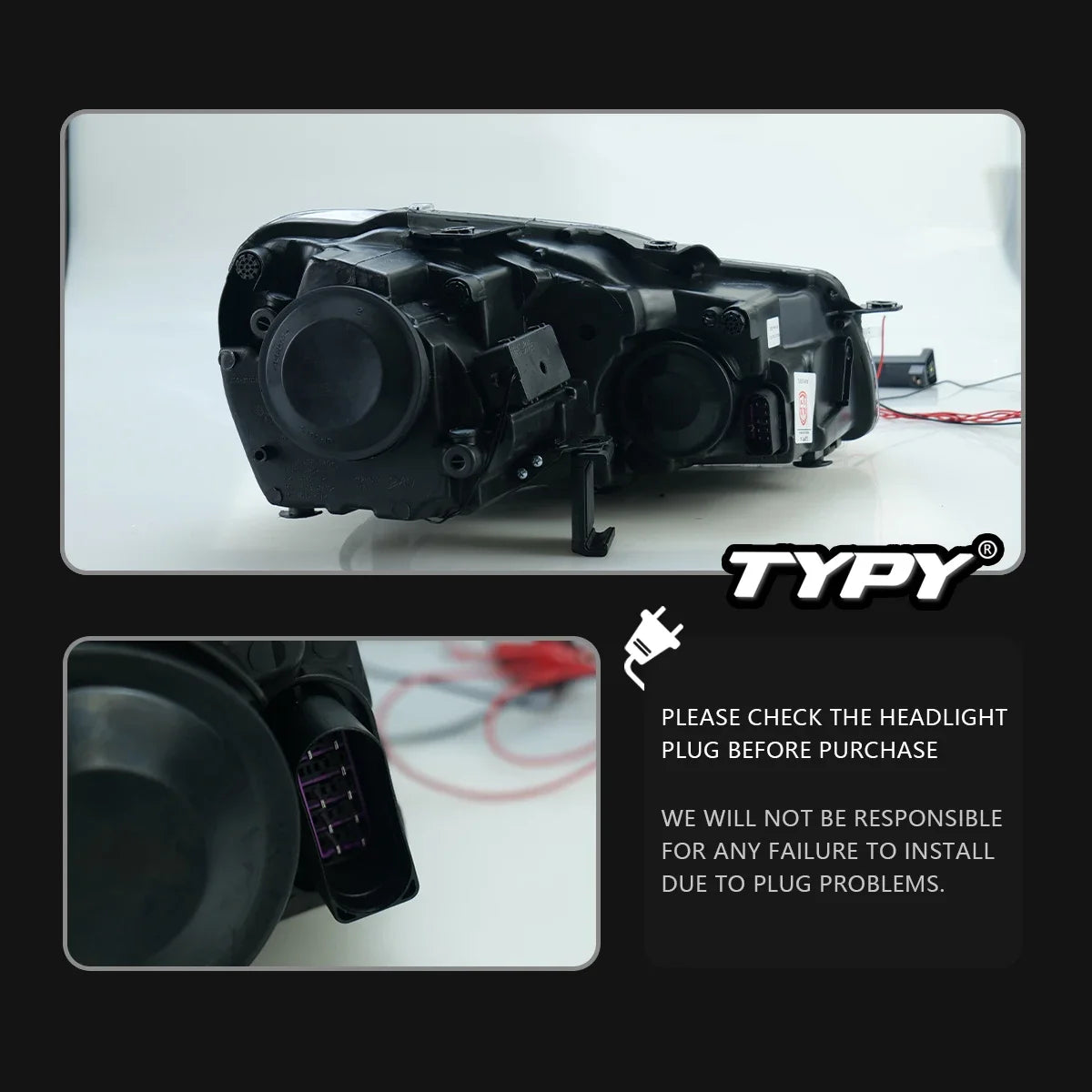 TYPY Car Headlights For Volkswagen Golf6 MK6 2009-2012 LED Car Lamps Daytime Running Lights Dynamic Turn Signals Car Accessories