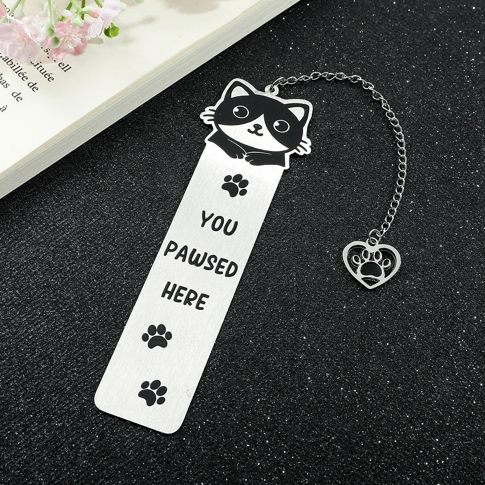 New cute cat bookmark, student birthday gift or teacher's day gift, make reading time even better.