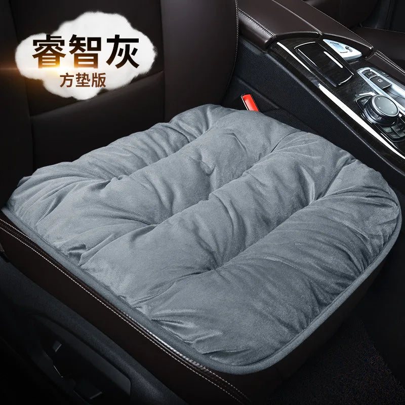 Winter Car Seat Cover with Back Pad Warm Slip-resistant Car Seat Cushion Chair Protector Universal for Suv Pick-Up Truck Sedan