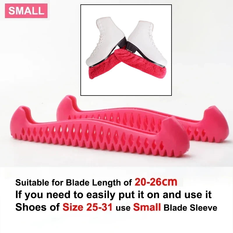 Adjustable TPU Ice Skating Blade Covers Walkable Figure Skate Ice Skate Hockey Skates Prevent Puncture Scalable Blade Sleeve