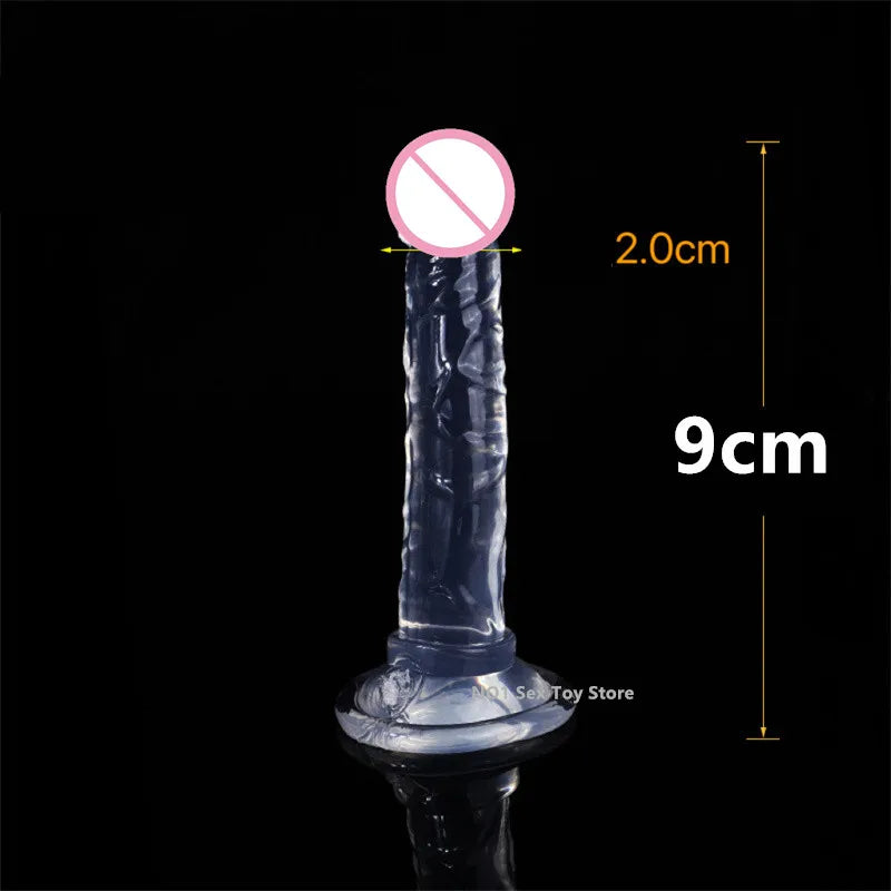 New 1PC 25cm Sex Toys For Women Men Jelly Realistic Dildos With Super Strong Suction Cup Artificial Penis G-spot Simulation 2#