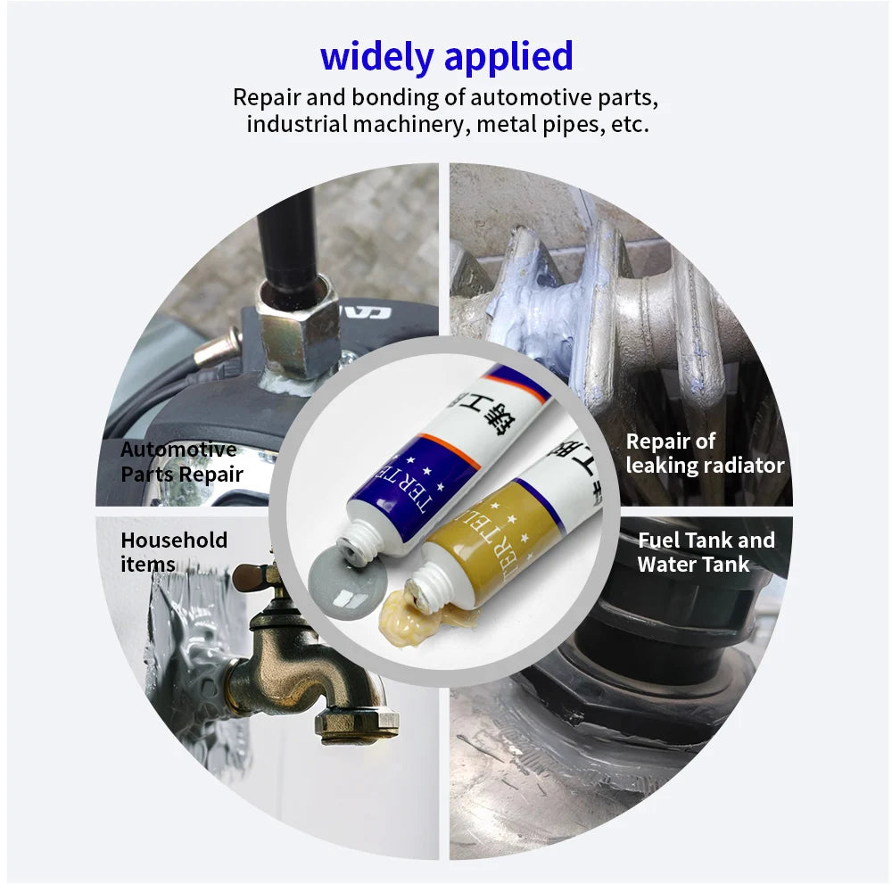 A+B Glue Casting Adhesive Industrial Repair Agent Casting Metal Cast Iron Trachoma Stomatal Crackle Welding Glue Home Accessorie