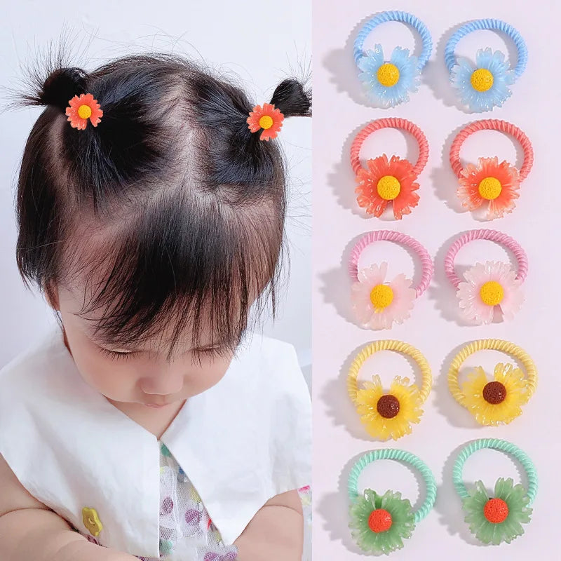 Children's Rubber Bands Do Not Harm Hair Girl Headbands Korean Baby Accessories Rings Tie Rubber Bands Little Girl Headbands
