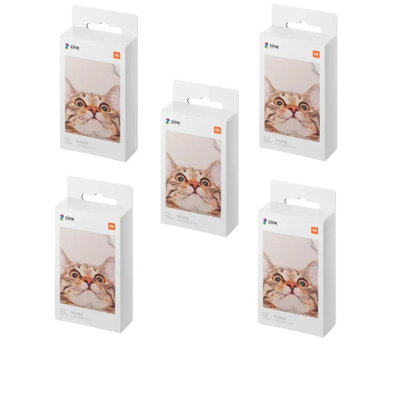 100% New Xiaomi ZINK Pocket Printer Paper Self-adhesive Photo Print 10//50/100 Sheets Xiaomi 3-inch Mini Pocket Photo Printer