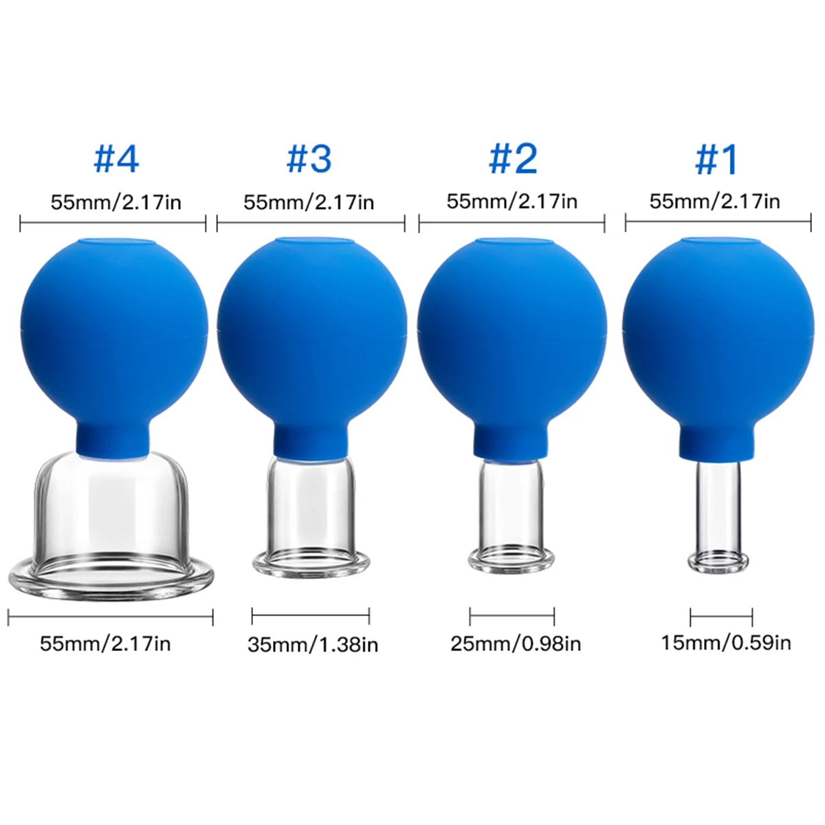 Vacuum Cupping Glass Jar Cellulite Massager For Face Acupuncture Hijama Suction Cup Slimming Fat Burning Health Care Face Sucker