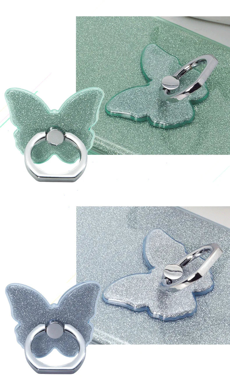 Universal Beautiful Butterfly Mobile Phone Handle Holder Suitable Mobile Phone Ring Holder Mobile Phone Holder Socket