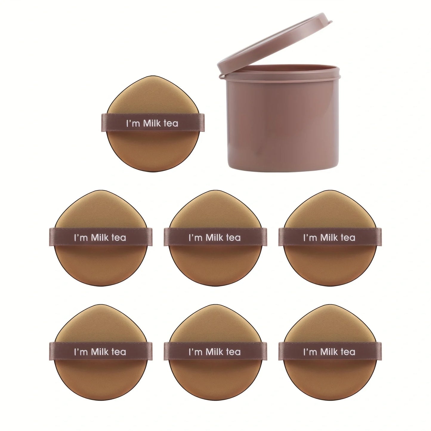 powder puff, 7pcs/box super-soft cushion  wet make-up sponge foundation powder powder BB cream special make-up tool