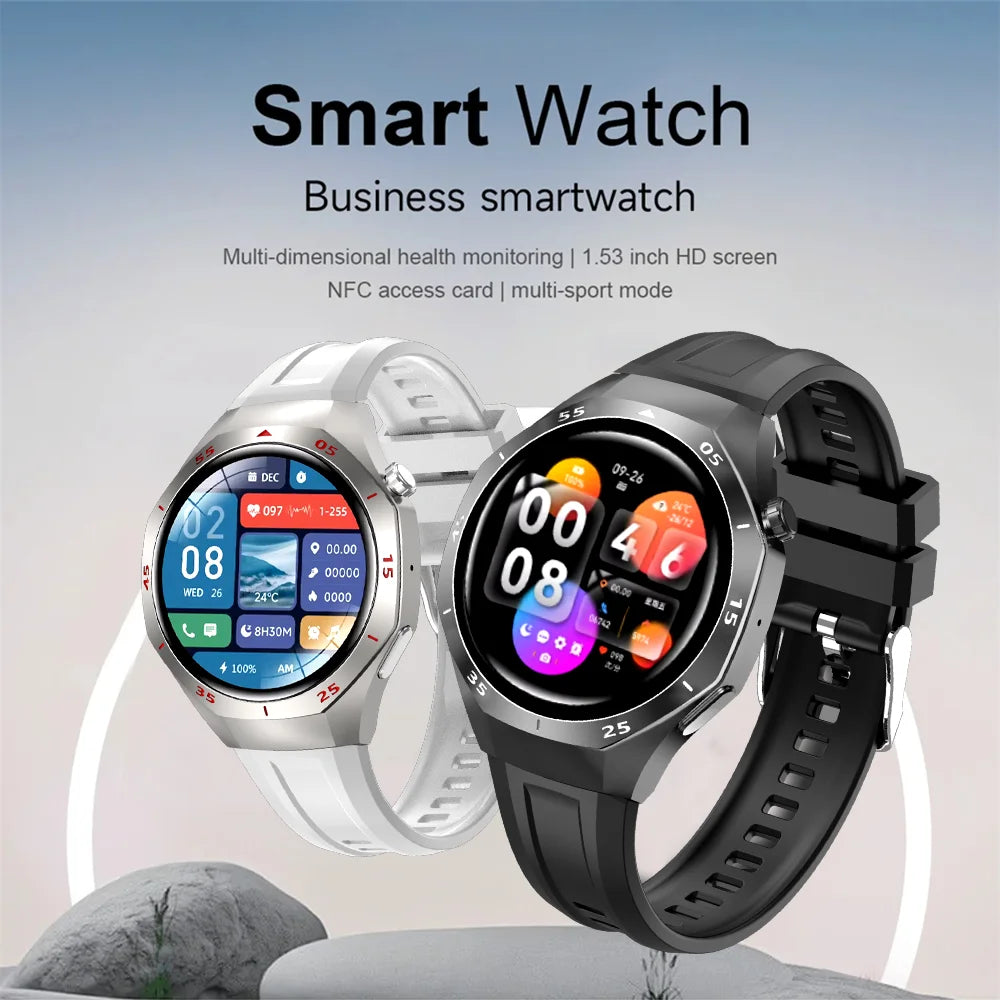 LAXASFIT 2025 New  Smart Watch AMOLED HD Screen Sports Heart Rate Bluetooth Call Men Women Smart Watch