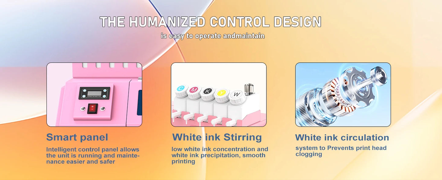 A3 DTF Transfer Printer A3+ XP600 DTF Printer T Shirt Printing Machine A3 With Powder shaking machine for Clothes Hoodies Jeans