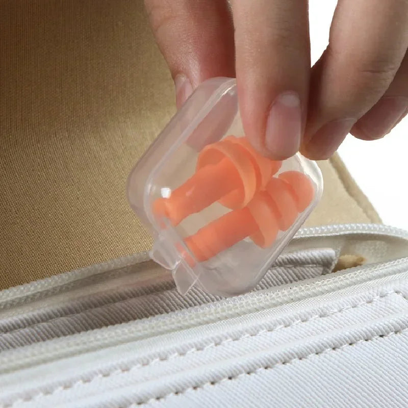 10pcs Soft Silicone Earplugs Waterproof Swimming Ear Plugs Reusable Noise Reduction Sleeping Ear Plugs Hearing Protector