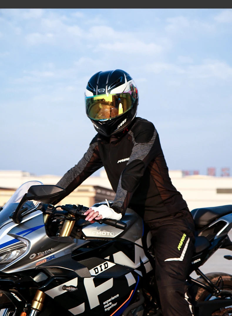 AMU Motorcycle Quick Take Off Waterproof Windproof Thermal Protective Pants Gor Men And Women