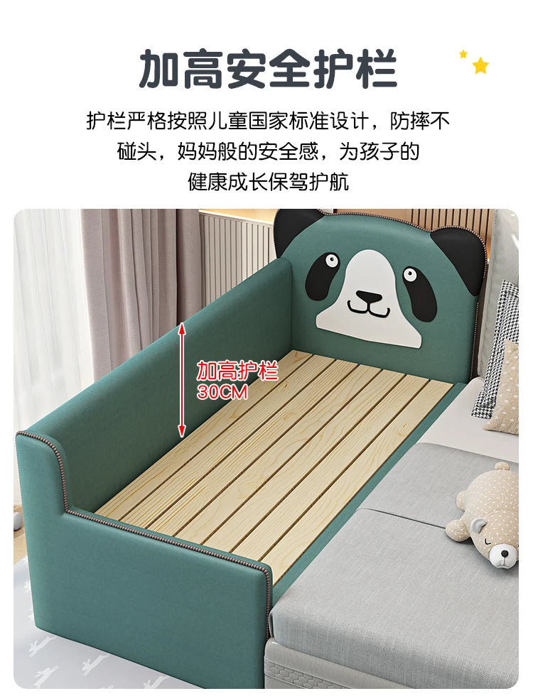 Barrier Stairs Children Beds Single Safety Bedrooms Wooden Kids Bed Mattresses Toddler Luxury Lit Cabane Enfant Home Furniture