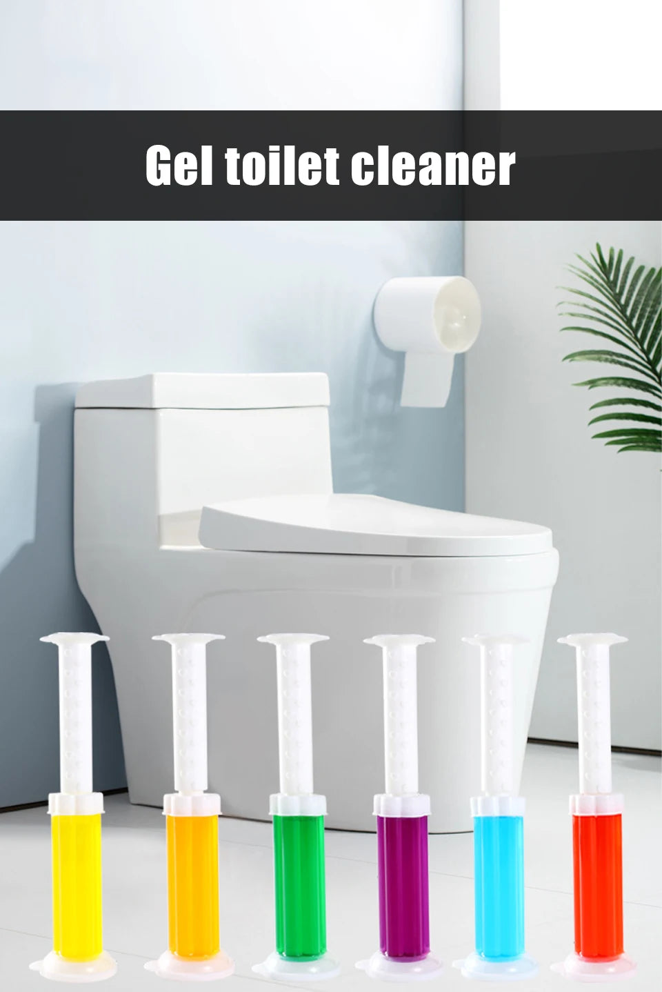 1/2Pcs Flower Toilet Cleaner Gel Syringe Aromatic Drain Toilet Cleaning Detergent Air Freshener Remove Odors Home Bathroom Tools