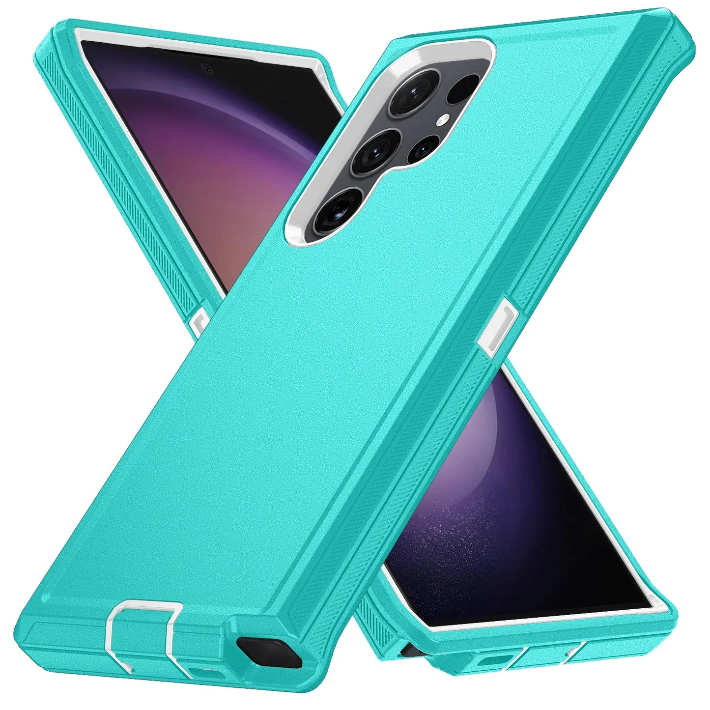 3IN1 Ott Defender Series Box for Orginal Samsung Galaxy S25 S24 S23 S22 S21 S20 FE Plus Ultra Note 20 Armor Shockproof Case