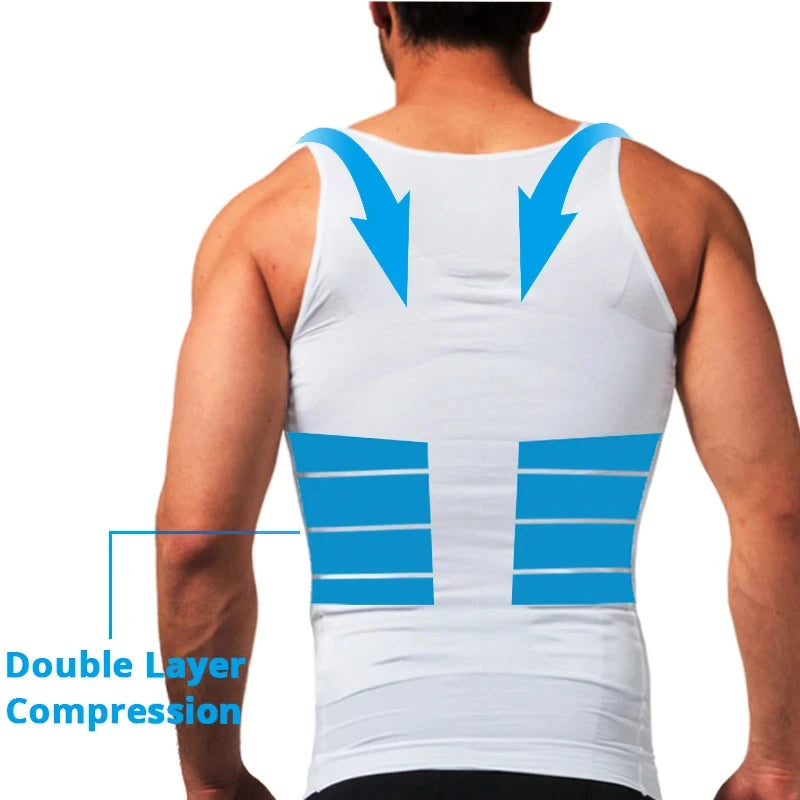 YBFDO Men Shapewear Undershirt Slimming Belly Shapewear Tummy Control Undershirt Body Shaper Waist Corset Tank Tops Underwear