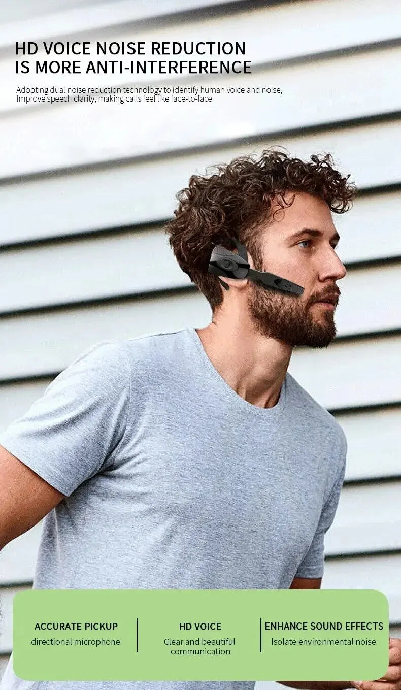 Bluetooth 5.0 Ear for PS3 Bluetooth Headset Wireless Handsfree Single Ear Hook Earphone Button Silica Gel Headphone with Mic