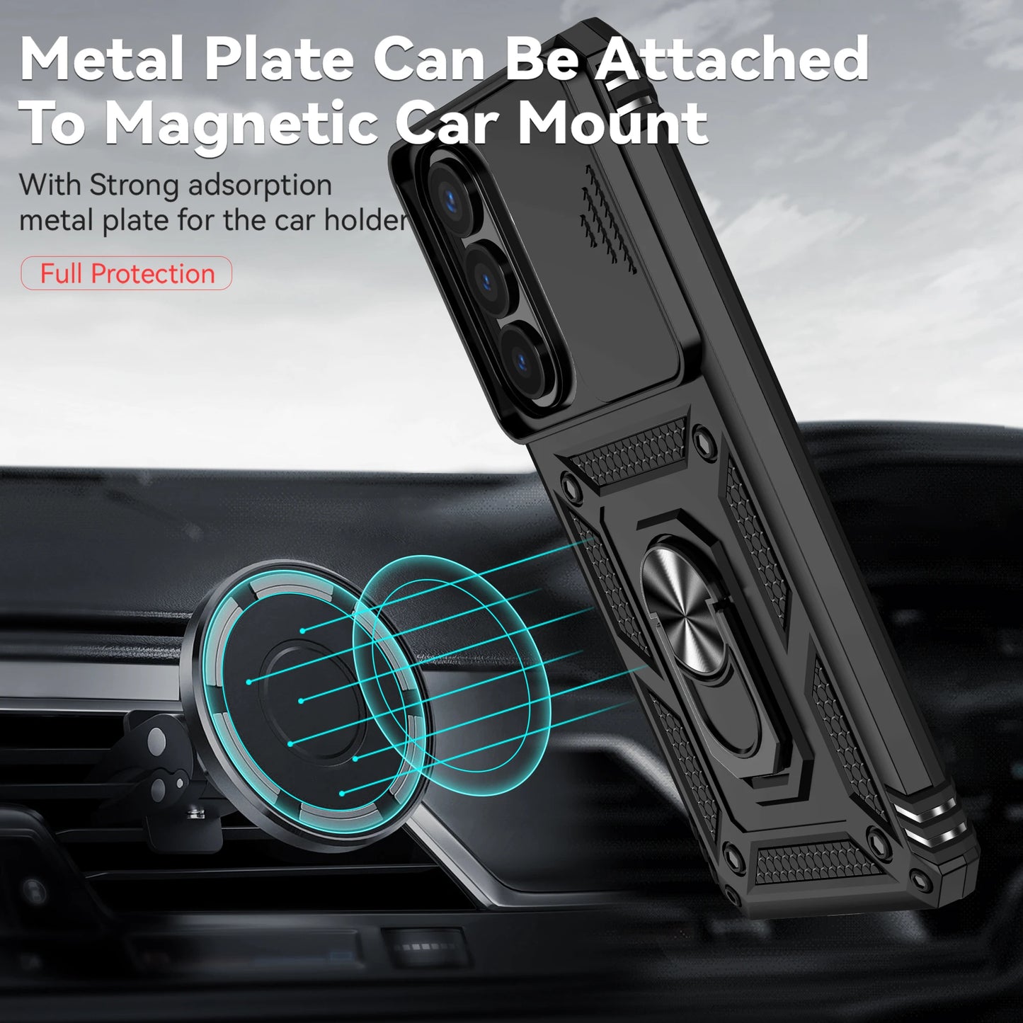 Shockproof Hybrid Dual Layer Case for Samsung Galaxy S26 Ultra S25 FE S24 Plus S23 S22 S21 A17 5G A56 A36 A16 A55 A35 A15 Covers
