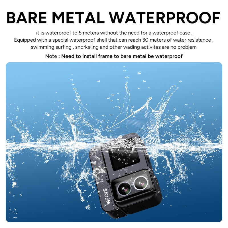 SJCAM SJ20 Dual Lens Dual cameras 4K Action Camera Waterproof 5G WiFi Touch Screen action cam camera sport helmet New In 2024