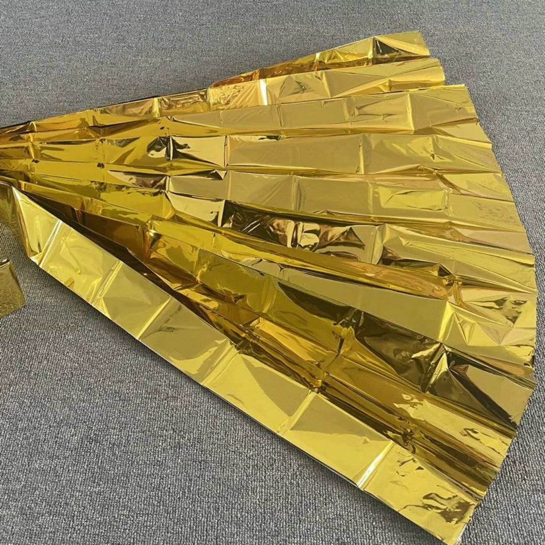 Outdoor Emergency Gold-Sliver Survival Blanket Waterproof First Aid Rescue Curtain Foil Thermal Military Blanket130X210Cm