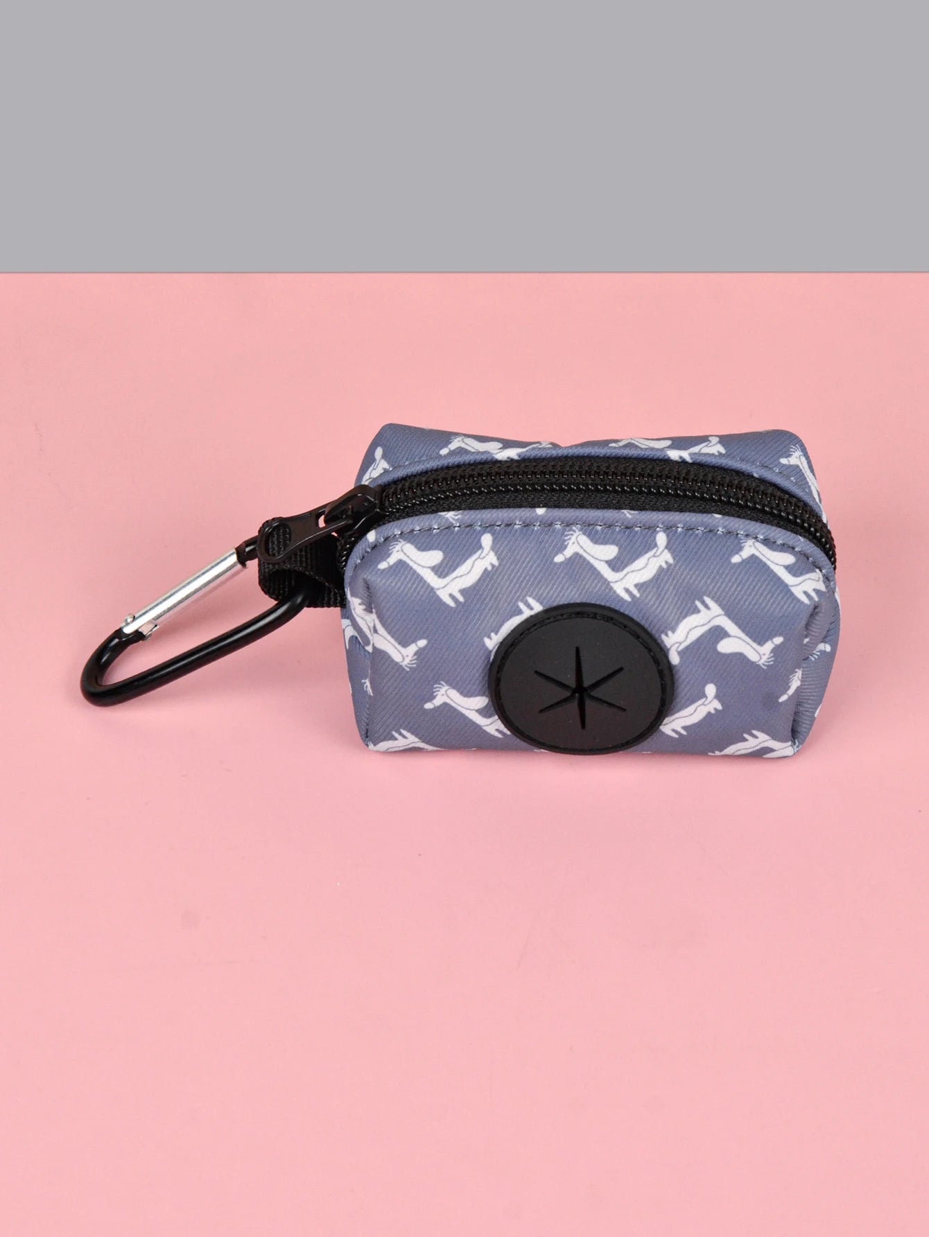 Rainbow Print Fashion Design Dog Poo Bag Holder For Dog Leash Attachment (Without Poo Bag And Leash)