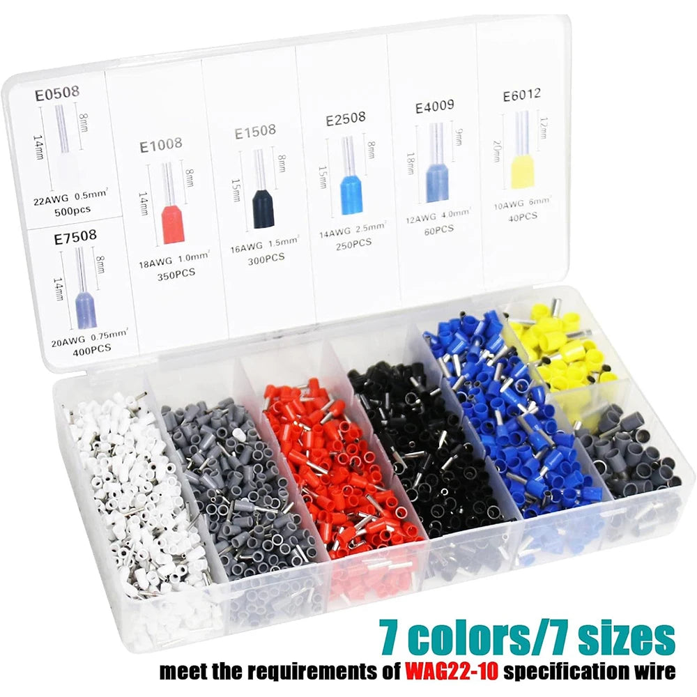 Manual Crimping Pliers HSC8 6-4A/HSC8 6-6A Tube Terminal Crimping Tool With Terminal Tip Set for Home Improvement and Electrica