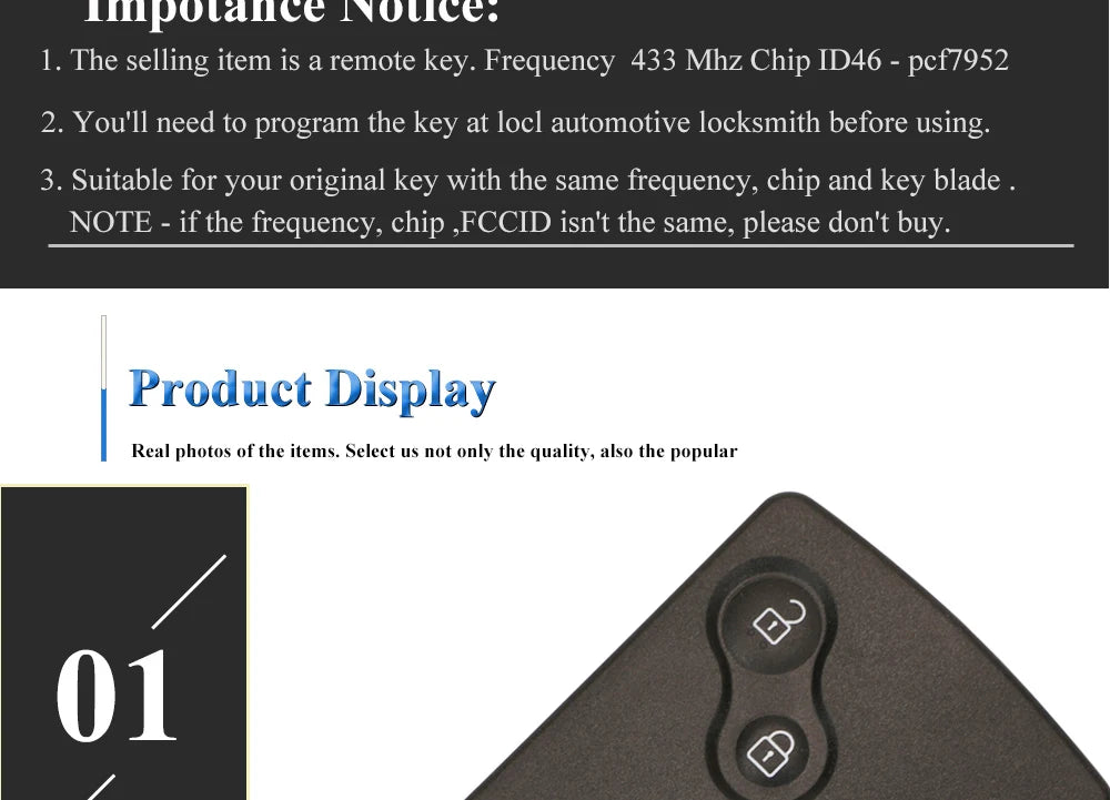 jingyuqin 433MHz ID46-PCF7952A Chip Smart Remote Car Key Card Fob For Renault Megane 3 Laguna 3 Scenic Fluence Keyless HandsFree