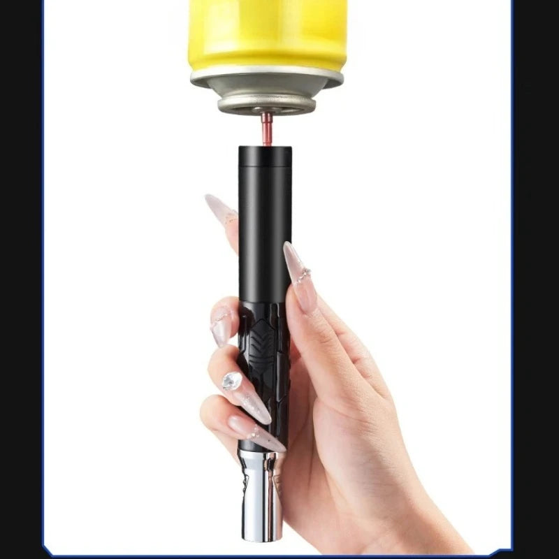 New High Temperature and High Power Spray Gun Lighter Metal Windproof Flame Spray Cigar Outdoor Butane Inflatable Torch Lighter