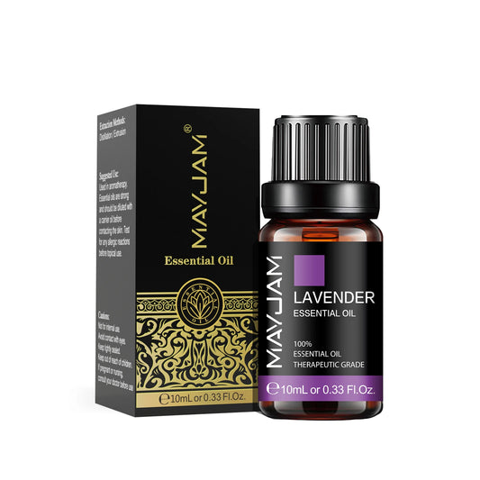 MAYJAM 10ML Lavender Lemongrass Jasmine Vanilla Eucalyptus Rose Lemon Essential Oil For Humidifier Diffuser Candle Making