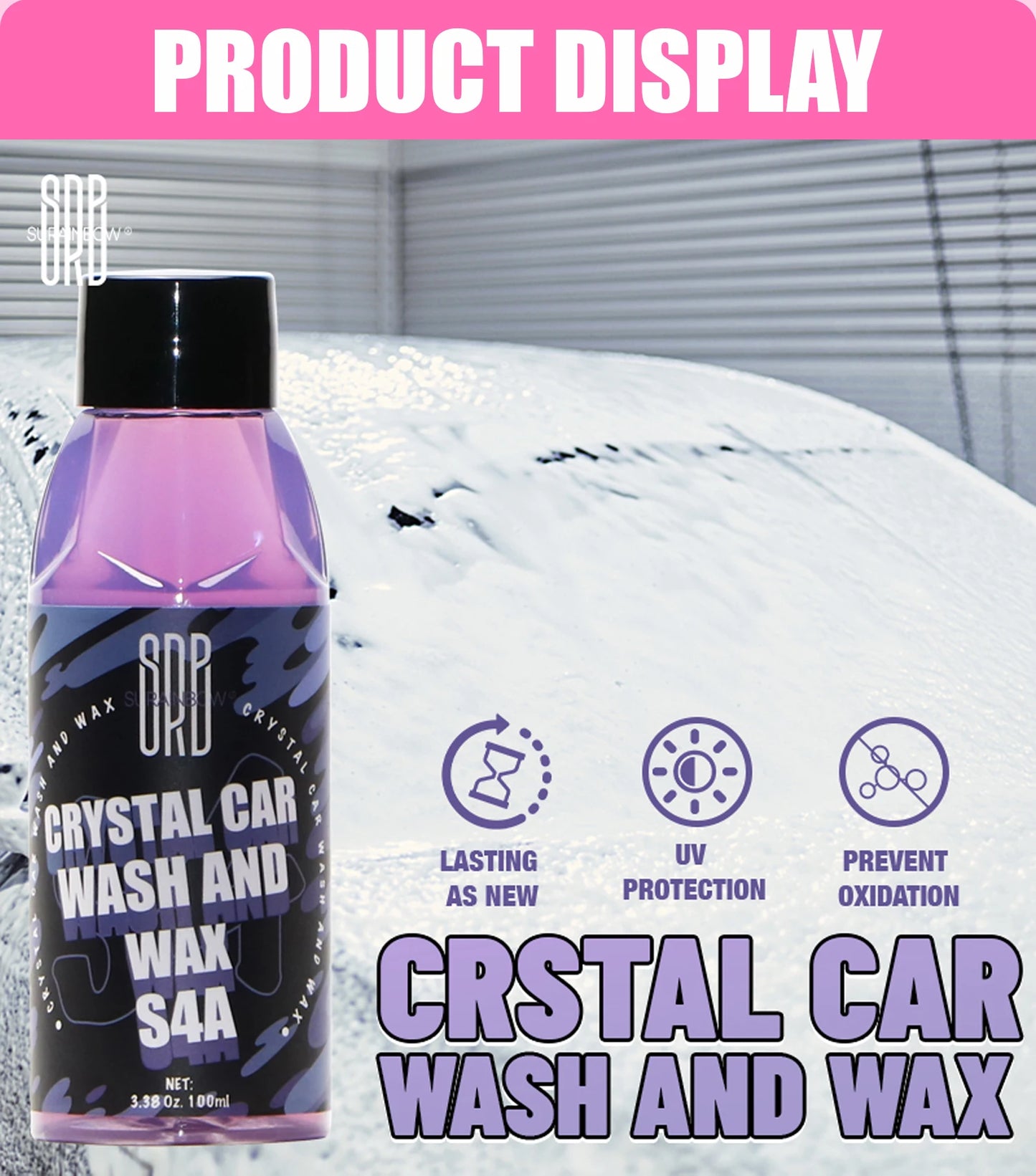 High Foaming Shampoo- Concentrated Ceramic Car Wash Soap Works with Foam Cannons,Foam Guns or Bucket Washes | For Cars,Trucks