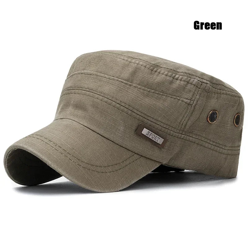 Military Cadet Flat Cap Fashion Clothes Adjustable Snapback Hat Unisex New Fashion Classics Outdoor Casual Sport  Baseball Cap