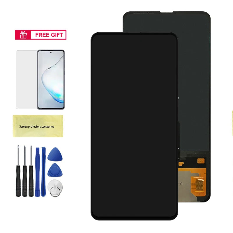 AMOLED For Xiaomi Mi Mix 3 LCD Display Touch Screen Digitizer with Frame 6.39" For Xiaomi Mix3 5G  M1810E5A Screen Replacement