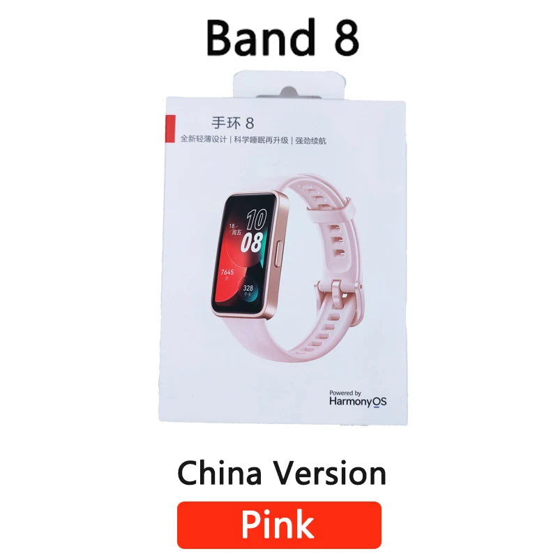 New Original HUAWEI Band 8 Smart Band All-day Blood Oxygen 1.47'' AMOLED Screen Heart Rate Smartband 2 Weeks Battery Life