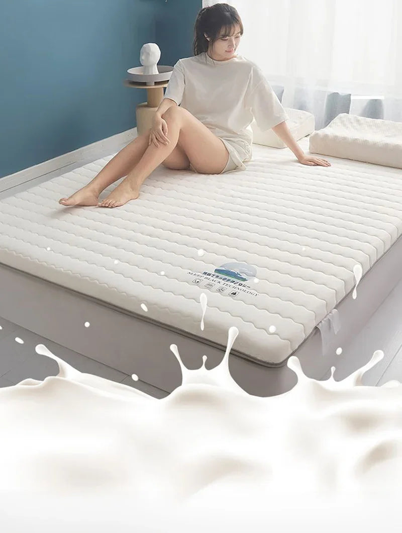 Mattress Topper  Knitted Cotton Soft Foam Tatami Mattresses Intercalated Latex Thickened Sponge Cushion Folding Mattresses Mat