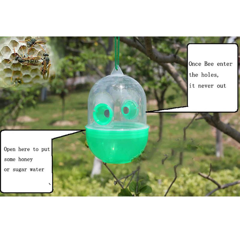 Hanging Plastic Asian Hornet Catcher Wasp Trap Fly Killer Anti Bee Killing Mosquito Yellowjacket Pest Control For Kitchen Garden