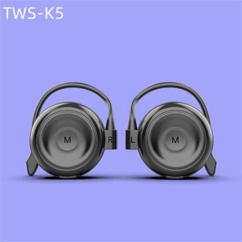 TWS Over-Ear Wireless Headphone Bluetooth-Compatible V5.0 Lossless Sound Ear Hook Earphone Game/Music Dual Mode Open-Ear Headset