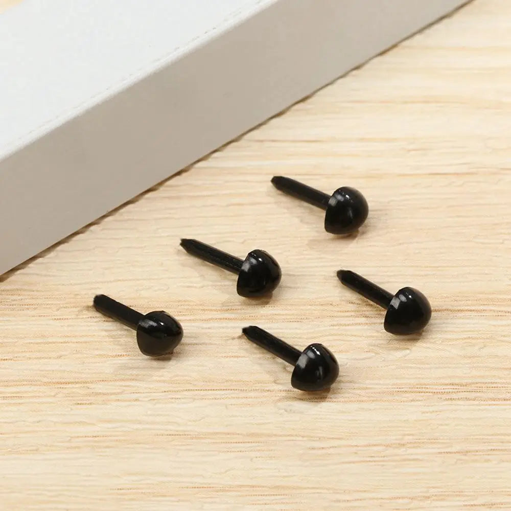 100pcs/bag 4.5X5.5MM Plastic Mini Black Safety Triangle Nose for Doll for Teddy Dog Stuffed DIY Doll Animals Plush Doll