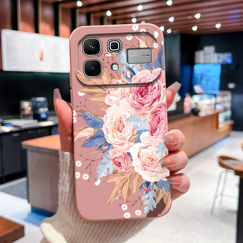 Phone Case For Infinix Note 60 Pro Edge 4G 5G Liquid Silicone High Quality Shockproof Cute Animals Cover