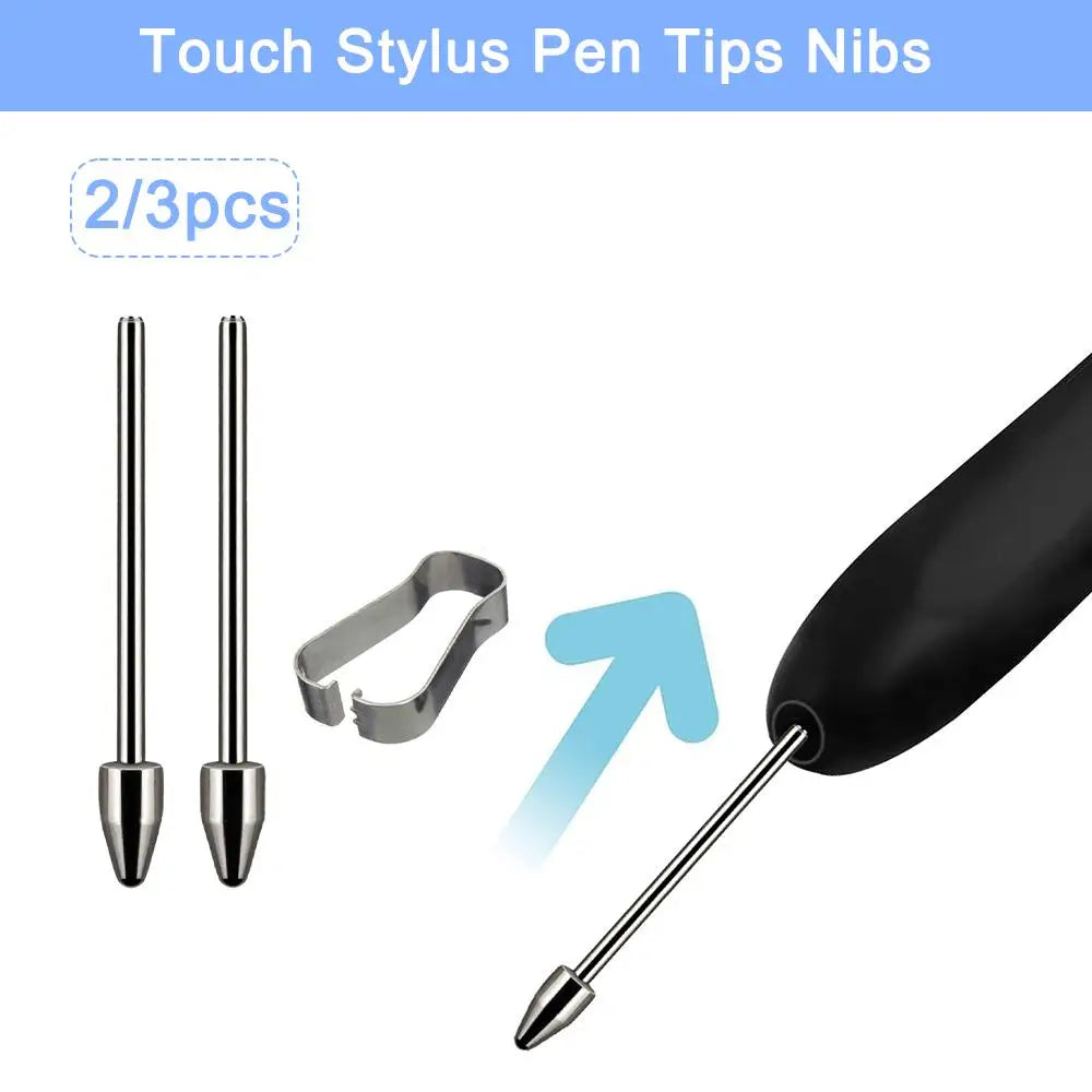 Tablet Pencil Nib Wear Resistant Replacable Stylus Tip Titanium Alloy Silver For Samsung Galaxy Tab S6 S7 S8 S9 S23 Note1