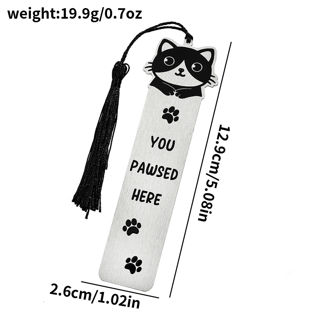 New cute cat bookmark, student birthday gift or teacher's day gift, make reading time even better.