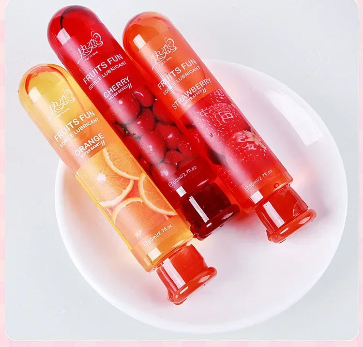Edible Lubricant Strawberry Flavor Lubricant Sex Lube Water Based Lubricant Oral Sex Anal Sex Masturbation Vagina Orgasm Gel